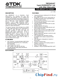 Datasheet 78P2343-IEL manufacturer TDK