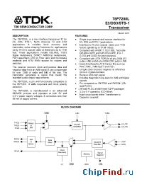 Datasheet 78P7200 manufacturer TDK