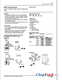 Datasheet ACM2520 manufacturer TDK