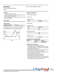 Datasheet MLF2012C101XT manufacturer TDK