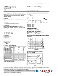 Datasheet MPZ1608xxxx manufacturer TDK
