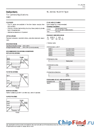 Datasheet NL201614T-2R2K manufacturer TDK