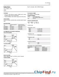 Datasheet NLFC453232T-101K manufacturer TDK