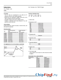 Datasheet SLF6028 manufacturer TDK