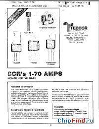 Datasheet S6004F1 производства Teccor