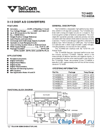 Datasheet TC14433A производства TelCom