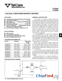 Datasheet TC4404CPA производства TelCom