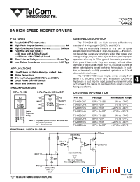 Datasheet TC4422EPA производства TelCom