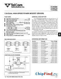 Datasheet TC4426ACPA производства TelCom