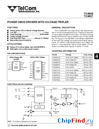 Datasheet TC4627CPA производства TelCom