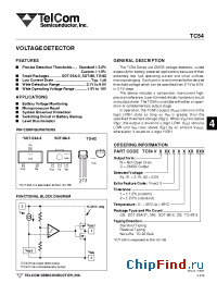 Datasheet TC54VC2101ECBRTP manufacturer TelCom
