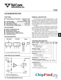 Datasheet TC54VC2201EZBRTP manufacturer TelCom