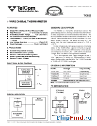 Datasheet TC625NVNT manufacturer TelCom