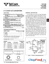 Datasheet TC7106ACPL manufacturer TelCom