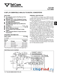 Datasheet TC7109A manufacturer TelCom