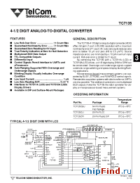 Datasheet TC7135CBU manufacturer TelCom