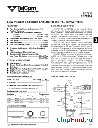 Datasheet TC7136CLW производства TelCom