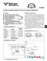 Datasheet TC7660SCOA manufacturer TelCom