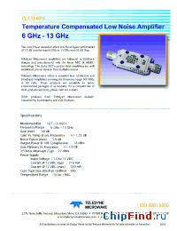 Datasheet CLT-13-6014 manufacturer Teledyne
