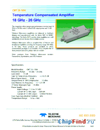 Datasheet CMT-40-2605 manufacturer Teledyne
