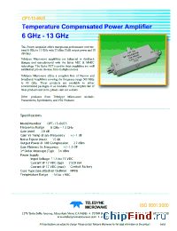 Datasheet CPT-13-6026 manufacturer Teledyne