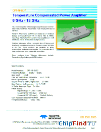 Datasheet CPT-18-6038 manufacturer Teledyne