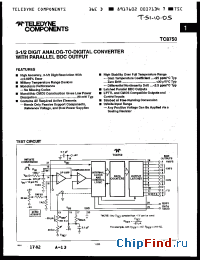 Datasheet TC8750EHG manufacturer Teledyne