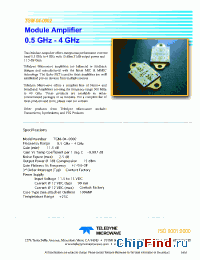 Datasheet TGM-04-0002 manufacturer Teledyne