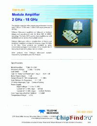 Datasheet TGM-18-6001 manufacturer Teledyne