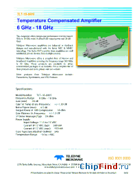 Datasheet TLT-18-6005 manufacturer Teledyne