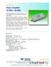 Datasheet TMA-40-2610 manufacturer Teledyne