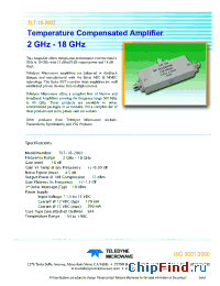 Datasheet TMT-18-6003 manufacturer Teledyne