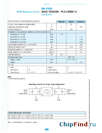 Datasheet FBF332 manufacturer Temex
