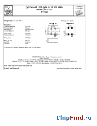 Datasheet QEV60AH100LQ50 manufacturer Temex