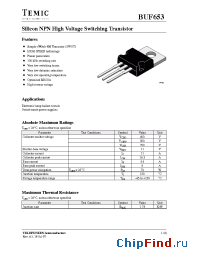 Datasheet BUF653 manufacturer TEMIC