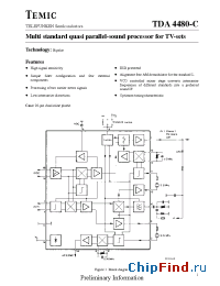 Datasheet TDA4480-C manufacturer TEMIC