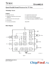 Datasheet TDA4482-D manufacturer TEMIC