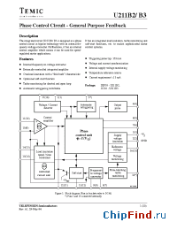 Datasheet U211B3 manufacturer TEMIC