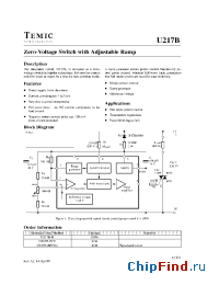 Datasheet U217B-BFPG3 manufacturer TEMIC