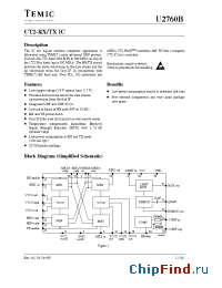Datasheet U2760B manufacturer TEMIC
