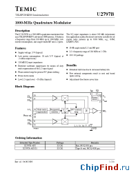 Datasheet U2797B manufacturer TEMIC