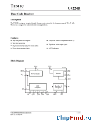 Datasheet U4224B manufacturer TEMIC