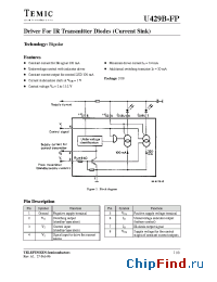 Datasheet U429B-FP manufacturer TEMIC