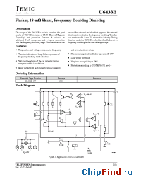 Datasheet U6433B-FP manufacturer TEMIC