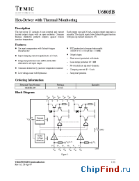 Datasheet U6805B-FP manufacturer TEMIC