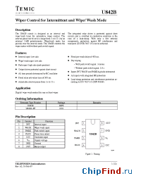 Datasheet U842B-FP manufacturer TEMIC