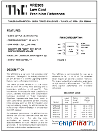 Datasheet VRE303JD manufacturer Thaler