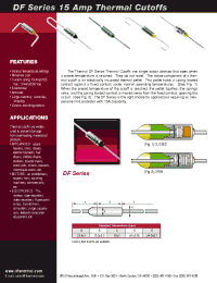 Datasheet DF66S производства Thermtrol