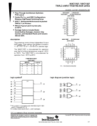 Datasheet 54AC11027 manufacturer TI