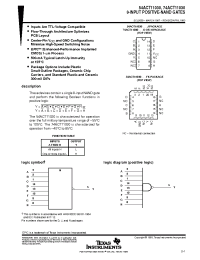 Datasheet 54ACT11030J manufacturer TI